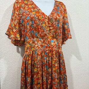 Roller Rabbit Floral Print Dress Size Small